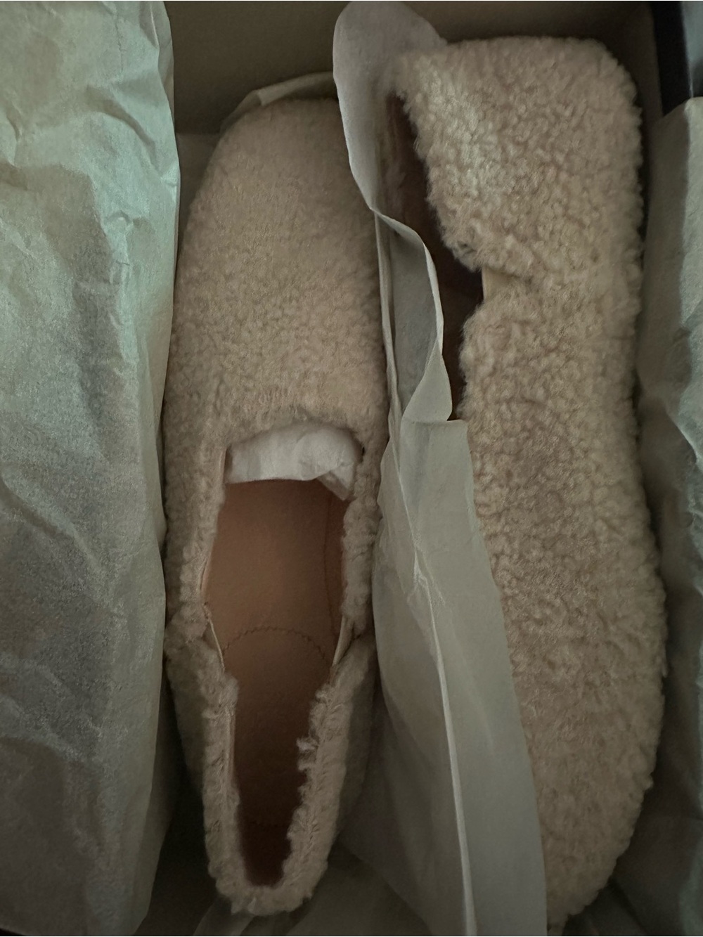 J. Crew Cream Sherpa Loafers